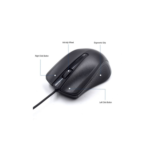 EWENT  RATO COM FIO USB 2.0 OPTICO 1000DPI PRETO - Image 2